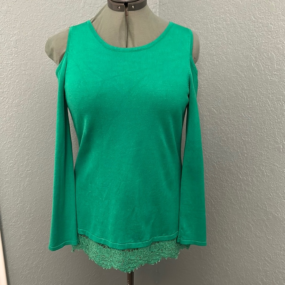 All at Once Cold Shoulder sweater